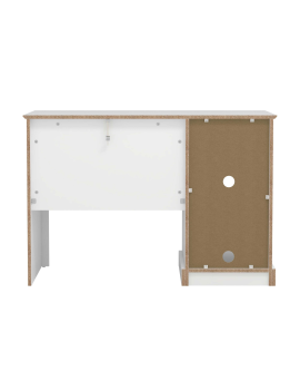 Campbell Wood Kids Desk with 1 Drawer and 2 Shelf Storage, White